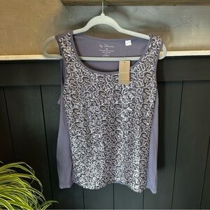 By Chico's Lavender Sequin Tank Top NEW size Medium